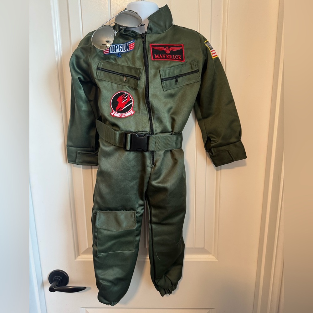 NWT UNISEX Flight/Pilot Halloween Costume for Kids, Size Small 3 - 5 - Picture 3 of 13